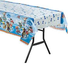 Paw Patrol Table Cover Plastic Table Covers Personalised Photo Cards Table Covers