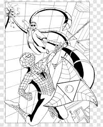 Dr Otto Octavius Spider Man Coloring Book Line Art Venom Blue Dart Transparent Png