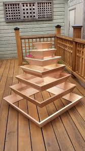 Diy Pyramid Planter Backyard Garden Diy Pyramid Planter Wood Planters