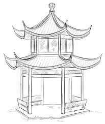 Chinese Pagoda Coloring Page Free Printable Coloring Pages Temple Drawing Chinese Drawings Chinese Pagoda