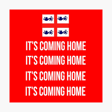 Exactly uk is coming home after loosing to germany. It S Coming Home Poster By Bu88legun Redbubble