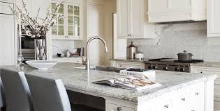 Benefits of quartz kitchen countertops; Gray And White Granite Countertops Transitional Kitchen Scott Yetman