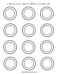 Macarons basic printable template creative juice. Free Printable Macaron Template And Piping Outline Pdf Bridal Shower 101