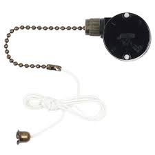 Wiring ceiling fans can seem complicated, but the task really just depends on the type of fan you are installing and how you want it to operate. Commercial Electric 3 Speed Antique Brass Pull Chain Switch For Triple Capacitor Ceiling Fans 82375 The Home Depot
