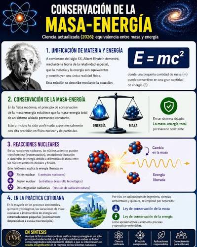 ⚛️ ¿Sabías que la materia y la energía son dos manifestaciones de una  misma realidad física? Gracias a la famosa ecuación E = mc², propuesta por  Albert Einstein, sabemos que una pequeña
