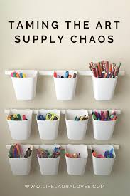 Art Supply Organization Ikea Sunnersta Rail Kids Room Organization Craft Room Organization Storage Ikea Kids Room