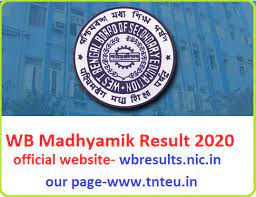 Check spelling or type a new query. Wbresults Nic In Madhyamik Result 2021 20th July West Bengal Uccha Madhyamik Result 2021 Topper List Merit List Tnteu News