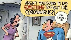 Contoh cerita bergambar tentang corona. Ini Cara Superman Melawan Corona