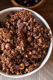Chocolate Hazelnut Granola Yogurt Bowl Lovely Little Kitchen Yogurt And Granola Food Chocolate Granola