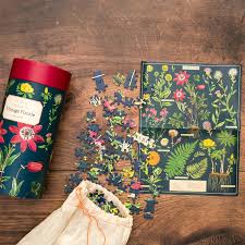 Any puzzle fan is sure to enjoy these . Cavallini Co 1000 Pieces Herbarium Puzzle Puzzles Fzgil Contemporary Puzzles