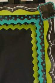 Chalk It Up Dots On Chalkboard Turquoise Border Chalkboard Classroom Classroom Decor Themes Art Classroom