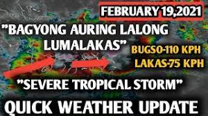 The windiest of all days will be tuesday. Typhoon Auring Weather Update Today February 19 2021 Pag Asa Weather Forecast Severe Tropical Storm Youtube