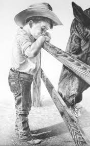 Western Horse Pencil Drawings Glen Powell Pencil Drawings Western Art Ranching Horses Kids Cowboy Horse Pencil Drawing Western Art Art