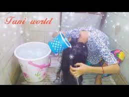 Hair Wash Routine With Hair Dunking In A Bucket Long Hair Wash Shampoo Long Hair Long Hair Lover Youtub Hair Washing Routine Washing Hair Long Hair Styles