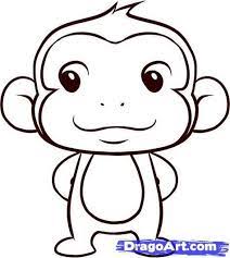 I already have a cool channel, craftmama, with dutch diy's and thought, why wouldn't i translate them in. How To Draw A Simple Monkey Step By Step Forest Animals Animals Free Online Drawing Tutorial Added By Dawn May Monkey Drawing Monkey Art Monkey Drawings
