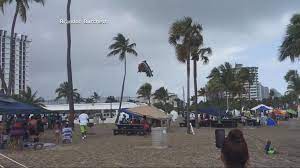 Brandon bouncy castles & inflatables. Waterspout Hits Ground In Florida Hurls Bouncy Castle Through The Air Abc News