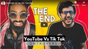 Under which the roast video which is despite being claimed youtube removed carry minati's latest video 'youtube vs tiktok: Controversy Carry Minati Roasts Tik Tok Star Amir Siddiqui In Tik Tok Vs Youtube Fight