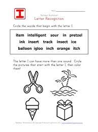 Tinnitus can be caused by loud music or noises or. Letter I Words Recognition Worksheet All Kids Network
