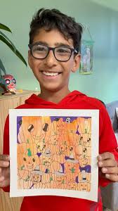 Pumpkin patches!!! We love how a simple prompt like “pumpkins in a pumpkin  patch” can yield such an amazing variety of expression!! After drawing our  pumpkins with Sharpies, we used a watercolor wash ...