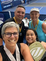 Meeting a favorite pro pickleball player