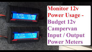 But how can i know. 12v Power Watt Meter Monitor 12v Appliance Power Usage In Campervan Or Home Youtube