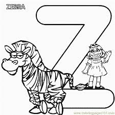 Coloring page for letter z. Abc Letter Z Zebra Sesame Street Prairie Coloring Pages 7 Com Coloring Page For Kids Free Alphabets Printable Coloring Pages Online For Kids Coloringpages101 Com Coloring Pages For Kids