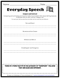 Check Out The Worksheet I Just Made Using Everyday Speech S Worksheet Creator Compare And Contra Speech Therapy Worksheets Social Skills Program Social Skills