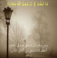 قرآن كريم آية م ا ل ك م ل ا ت ر ج ون ل ل ه و ق ار ا Lamp Post Islam