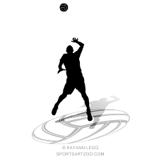 Male Volleyball Silhouette Hit With Ball Sportsartzoo Volleyball Designs Volleyball Silhouette Volleyball Inspiration