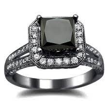 Black Diamond Engagement Rings Lovetoknow Black Diamond Wedding Rings Black Diamond Ring Engagement Princess Diamond Engagement Rings