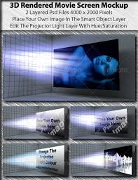 3d Rendered Movie Screen Mockup Movie Screen Business Card Mock Up Mockup