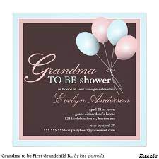 Grandma To Be First Grandchild Baby Shower Invitation Zazzle Com Twins Baby Shower Invitations Baby Shower Invitations Twins Baby Shower