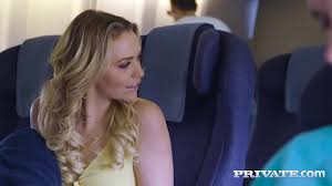 The mile high club adds one more member! Horny hot, Mia Malkova sucks &  fucks a hard cock as the other passengers s., riding & milking that dick on  a plane! Full