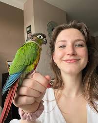 Blij ei met @robbinnoorlander zijn vogel 🦜🤍