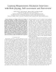 Paola francesca ferrari is an italian journalist, television presenter, and politician. Pdf Learning Requirements Elicitation Interviews With Role Playing Self Assessment And Peer Review