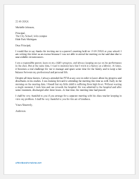 It is in the best interest of your child to provide these adults, and especially teachers, with some basic information that will help them better understand your child and his behavior. Excuse Letter For Missing Parents Meeting In School Word Excel Templates