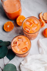The Inner Glow Juice W Sweet Potato Carrot Mandarins Tuulia Sweet Potato Smoothie Fruit Smoothies Ginger Juice