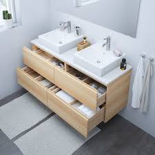 Meuble salle de bain sous vasque effectivement meuble sous vasque. Godmorgon Meuble Lavabo 4tir Effet Chene Blanchi Ikea Meuble Lavabo Meuble Sous Lavabo Lavabo A Poser