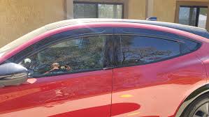 Installed the Mach-E window wind / rain deflector kit | MachEforum - Ford  Mustang Mach-E Forum, News, Owners, Discussions