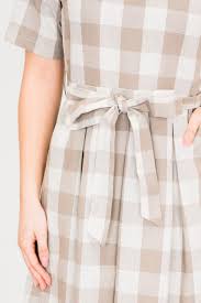 Gingham Tie Waist Dress In 2020 Dresses Gingham Fashion