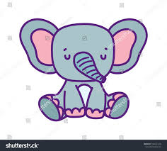 Cute Elephant Sitting Animal Wildlife Cartoon Vector Illustration Ad Sponsored Sitting Animal Cute Elephant In 2020 Cute Elephant Cartoons Vector Cartoon