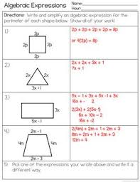 Expressions Worksheet And Foldable By The Clever Clover Tpt Algebraic Expressions Expressions Simplifying Algebraic Expressions