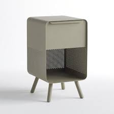 Steel Industrial Style Side Bedside Table In Metal Bedside Table Metal Steel Bedside Table Vintage Industrial Furniture