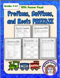 Free Five Suffix Prefix And Word Root Worksheets Minds