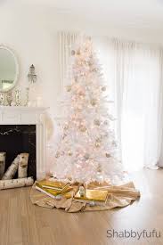 819 x 1024 jpeg 319 кб. A Glistening Snowy White Flocked Christmas Tree Shabbyfufu Com