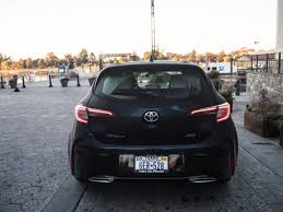 The corolla hatchback's rear seats fold flat with a 60/40 split and there's approximately 18 cubic feet of cargo space behind the second row to mess the handsome 2019 corolla hatchback is available in seven flavors—blizzard pearl, silver metallic, midnight black, galactic aqua mica, scarlet, oxide. The 2019 Toyota Corolla Hatchback Reviewed Ars Technica