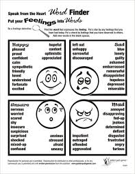 Feelings Word Finder Flyer Lac Play Therapy Elementary