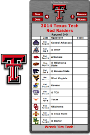 Free 2014 Texas Tech Red Raiders Football Schedule Widget For Mac Os X Wreck Texas Tech Red Raiders Texas Tech Red Raiders Football Alabama Football Schedule