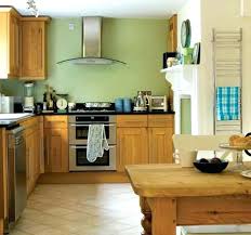 In traditional kitchens, sage green combines well with any kind of wood. Sage Green Kitchen With Oak Cabinets Green Kitchen Walls Bright Green Kitchen Walls Green Kitc Sage Green Kitchen Walls Green Kitchen Walls Kitchen Wall Colors