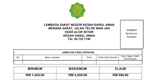 Cara bayar zakat fitrah online mengikut negeri. Jawatan Kosong Di Lembaga Zakat Negeri Kedah Jobcari Com Jawatan Kosong Terkini